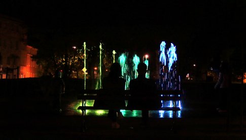 fontanna w Parku Miłośników Dzierżoniowa