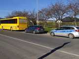 Zderzenie autobusu z fordem w Bielawie