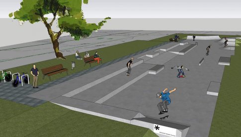 Skatepark oraz gminne centrum rekreacyjno- wypoczynkowe na terenie żwirowni 