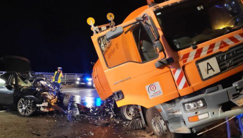 [FOTO] Śmiertelny wypadek na Autostradowej Obwodnicy Wrocławia