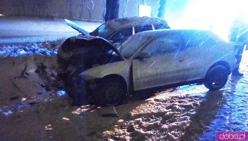 Wypadek na skrzyżowaniu Tarnów - Olbrachcice 