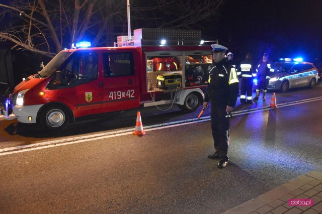 Wypadek na ósemce w Wilkowie Wielkim w powiecie dzierżoniowskim