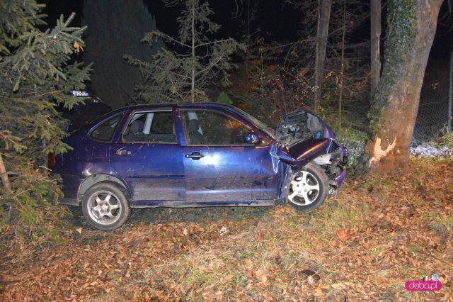 Wypadek na ósemce w Wilkowie Wielkim w powiecie dzierżoniowskim