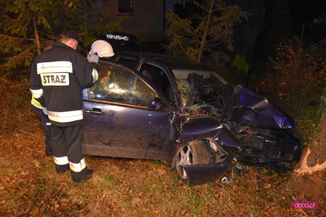 Wypadek na ósemce w Wilkowie Wielkim w powiecie dzierżoniowskim