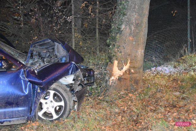 Wypadek na ósemce w Wilkowie Wielkim w powiecie dzierżoniowskim