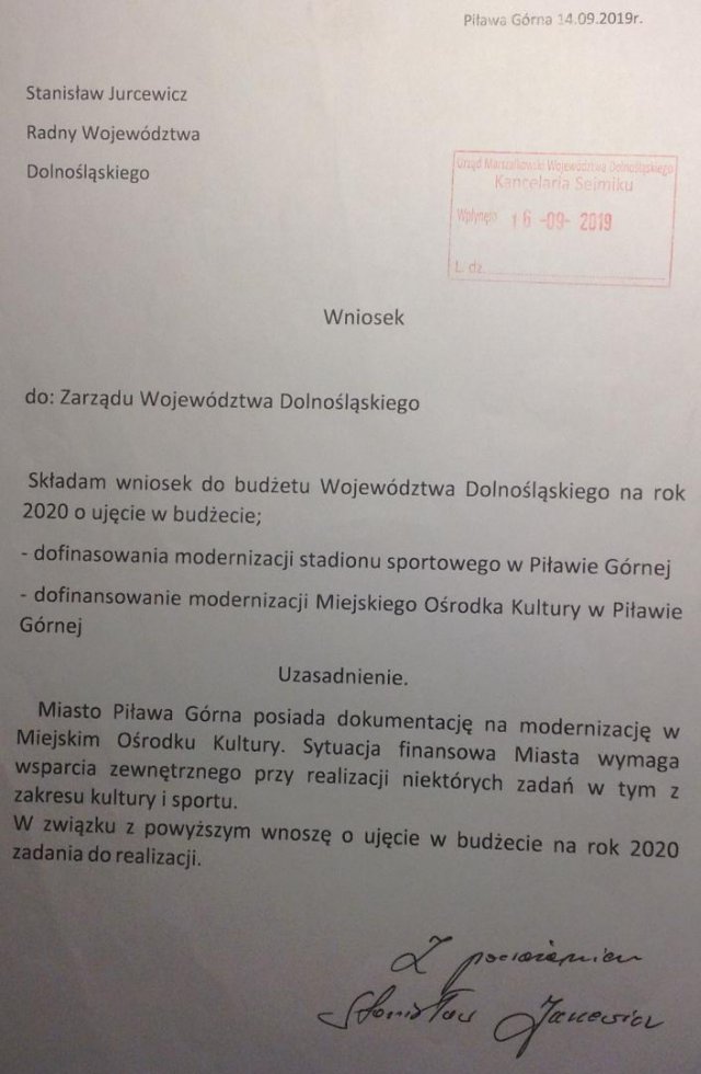 Stanisław Jurcewicz o pracach nad budżetem Województwa Dolnośląskiego na 2020 rok