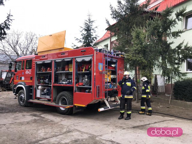 Pożar domu w Ostroszowicach