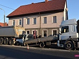 Zderzenie trzech ciężarówek na DK8