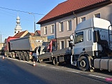 Zderzenie trzech ciężarówek na DK8