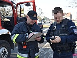 Pożar bmw w Dzierżoniowie