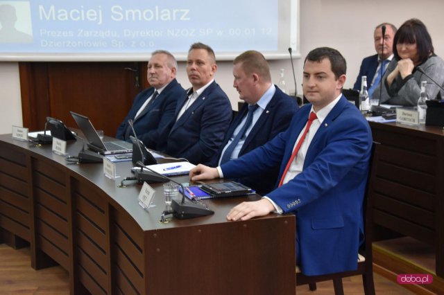 Michał Dworczyk na sesji Rady Powiatu