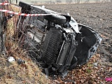 Seatem wypadła z drogi w Nowiźnie