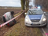 Seatem wypadła z drogi w Nowiźnie