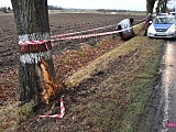 Seatem wypadła z drogi w Nowiźnie