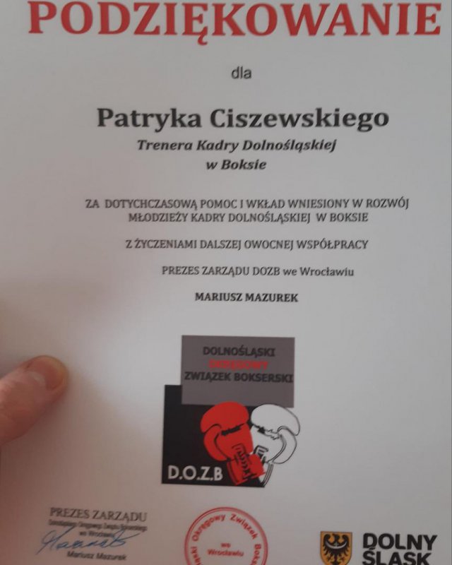 Boks Ciszewski na Mistrzostwach Dolnego Śląska