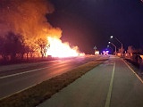 Duży pożar w Bielawie