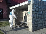Kolejne dezynfekcje miejsc przestrzeni publicznej w Łagiewnikach