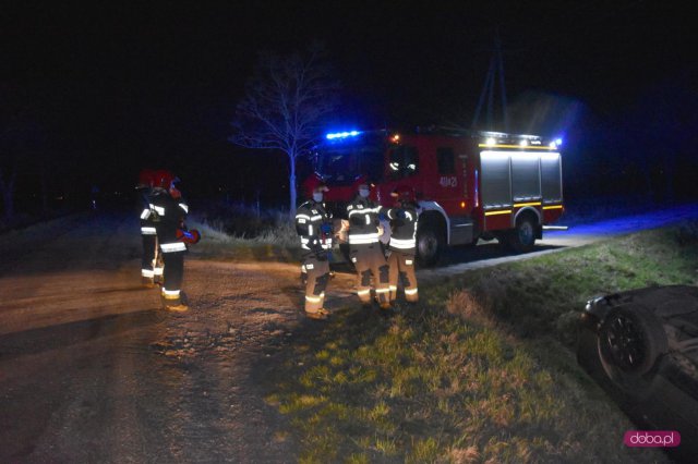 Audi dachowało na drodze Mościsko - Tuszyn 