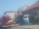 Pożar poddasza w Piławie Górnej!