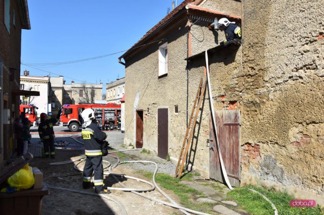 Pożar poddasza w Piławie Górnej!