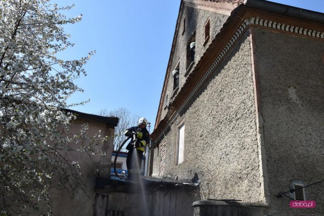 Pożar poddasza w Piławie Górnej!