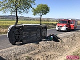Wypadek na drodze Piskorzów - Lutomia