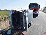 Wypadek na drodze Piskorzów - Lutomia