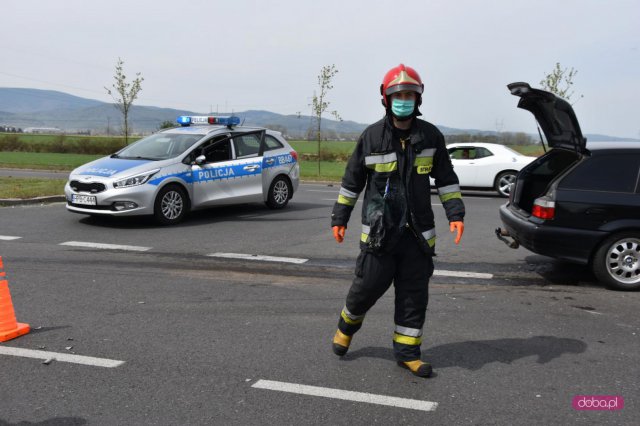 Kolizja na drodze Bielawa - Dzierżoniów