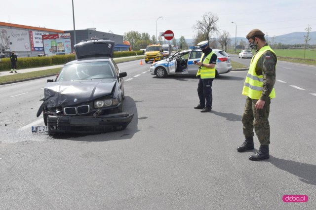 Kolizja na drodze Bielawa - Dzierżoniów