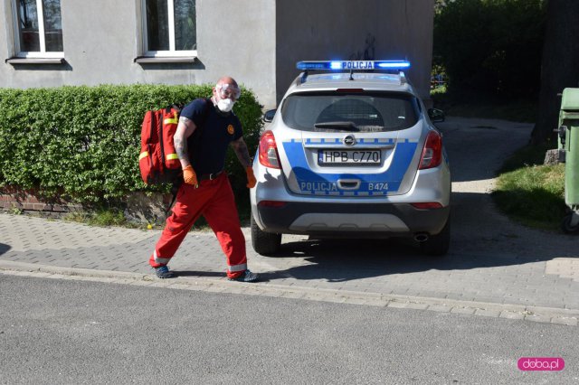 Służby ratunkowe na Chrobrego w Bielawie