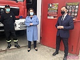 Kandydatka na prezydenta RP z wizytą u strażaków w Piskorzowie