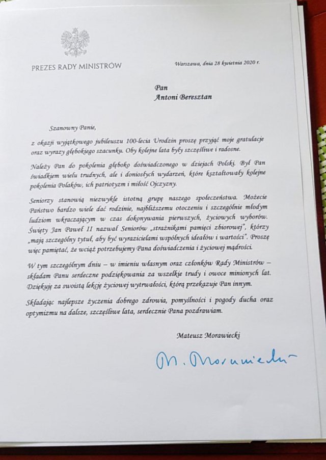 Setne urodziny Antoniego Beresztan