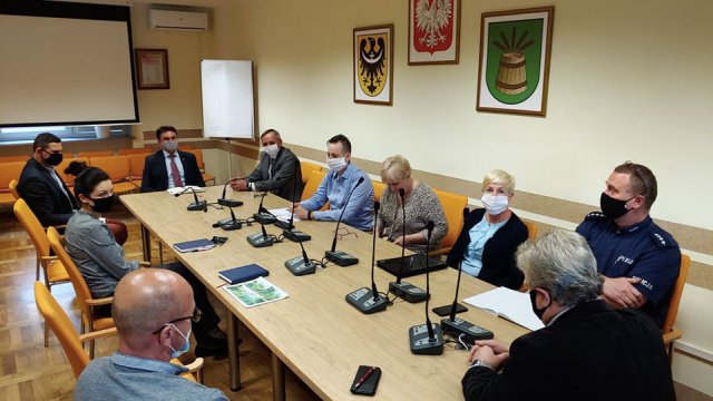 Posiedzenie Gminnego Zespołu Zarządzania Kryzysowego w Łagiewnikach