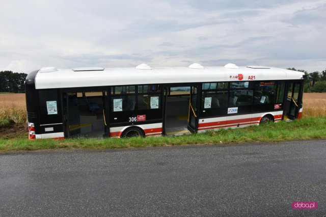 Wypadek autobusu linii nr 22