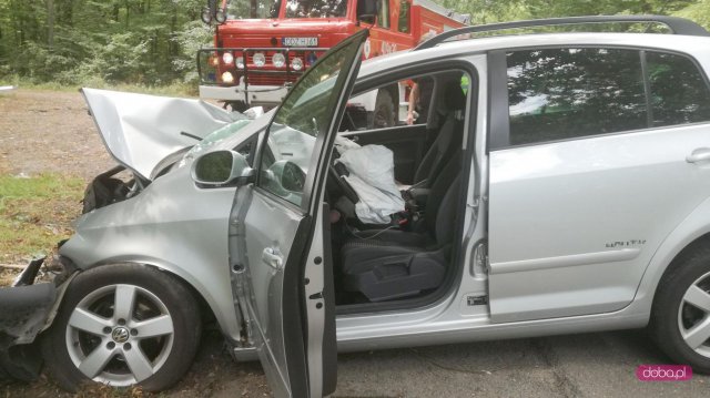 Wypadek na drodze Janczowice - Sieniawka 