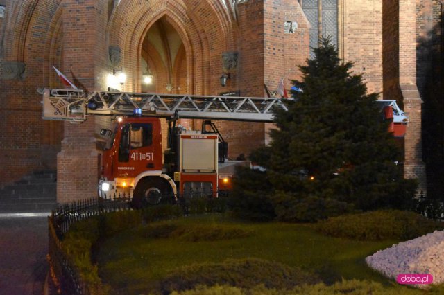 Interwencja strażaków na bielawskim kościele