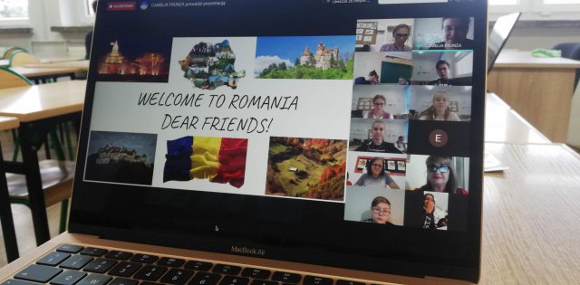 Wirtualna podróż łagiewnickich uczniów do Rumunii