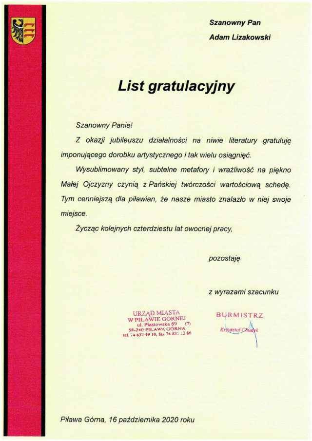 Adam Lizakowski - Piława Górna