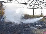 Pożar opon w Dobrocinie