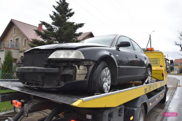 Volkswagenem uderzył w słup w Piławie Górnej