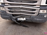 Ciężarówką wypadł z drogi w Piławie Dolnej