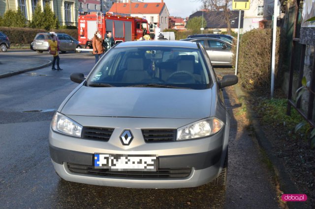 Zderzenie fiata z renault w Bielawie