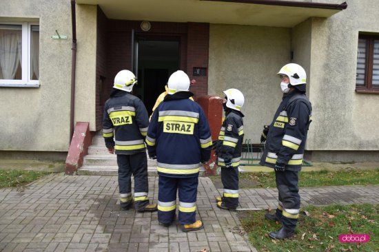 Akcja straży pożarnej na Ogrodowej w Pieszycach