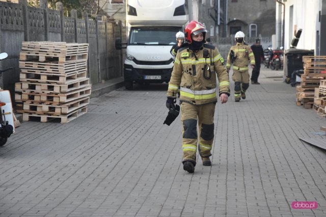 Pożar hali w Pieszycach