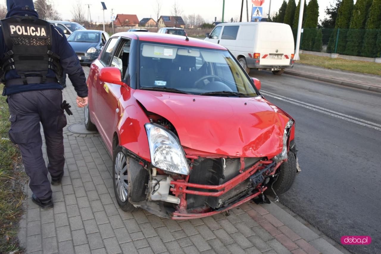Zderzenie trzech aut w Pieszycach