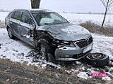 Zderzenie pojazdów między Lutomią a Pieszycami