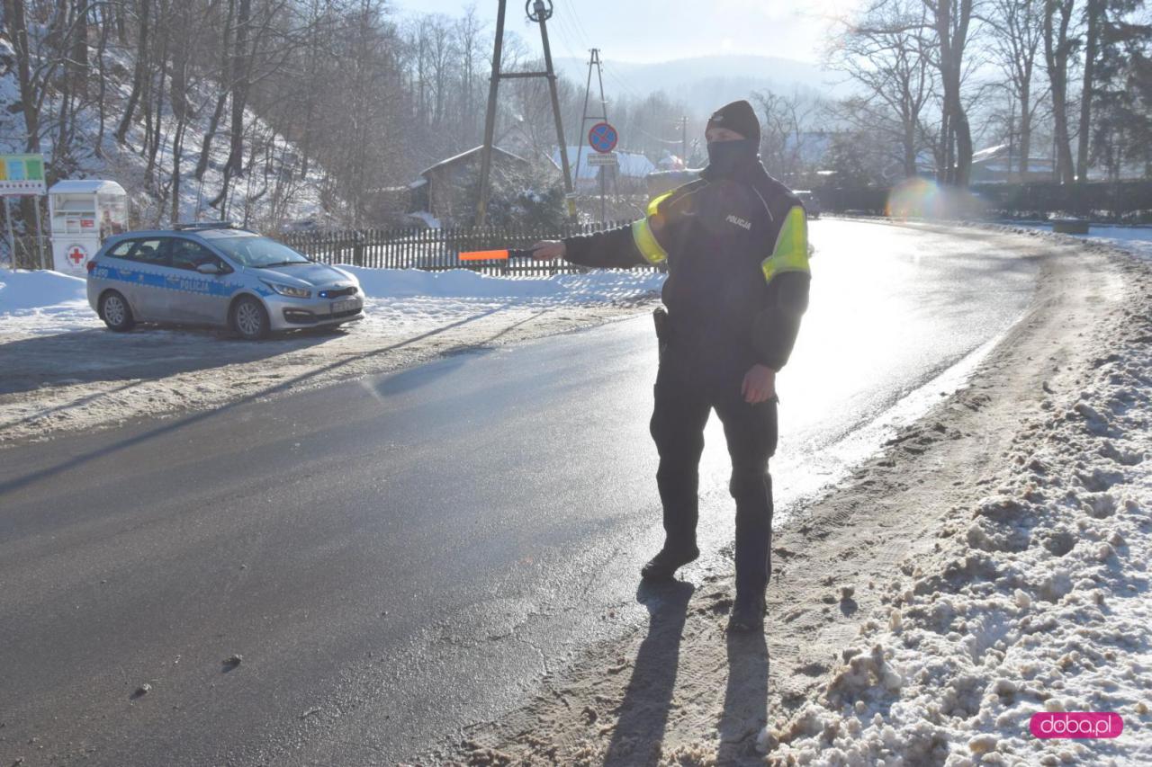 Zablokowana droga Kamionki - Przełęcz Jugowska