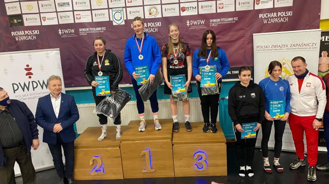 Paulina Martyka zdobywa srebrny medal Pucharu Polski Seniorek w zapasach kobiet