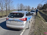Zderzenie dwóch pojazdów w Piławie Górnej