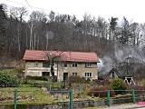 Pożar sadzy w kominie w Bielawie